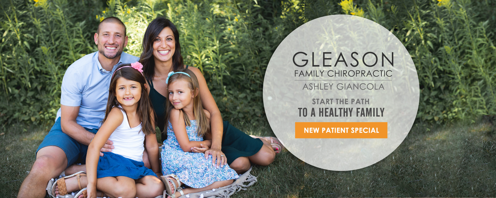 Chiropractor Amherst NY Ashley Gleason-Giancola With Family